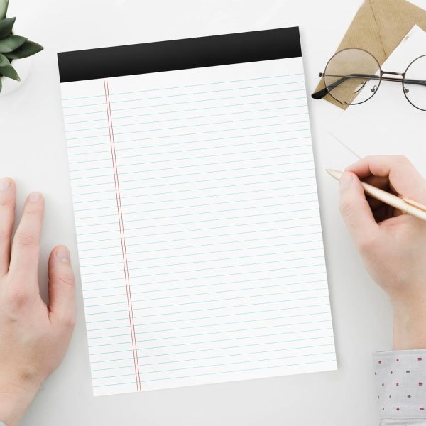 12 Pack of Legal Pads 8.5 x 11.75 College Ruled Notebook White Paper Note Pad Narrow Ruled 30 Sheets Notepads Perforated Writing Pad Clear Print 8x11 Legal Pads Pads of Paper - Image 6