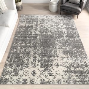 nuLOOM Deedra Modern Abstract Area Rug - 2x3 Accent Rug Modern/Contemporary Grey/Ivory Rugs for Living Room Bedroom Dining Room Entryway Kitchen