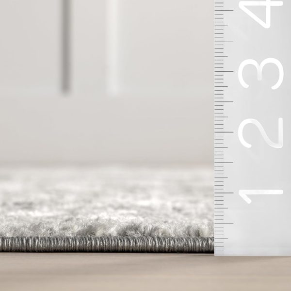 nuLOOM Deedra Modern Abstract Area Rug - 2x3 Accent Rug Modern/Contemporary Grey/Ivory Rugs for Living Room Bedroom Dining Room Entryway Kitchen - Image 2