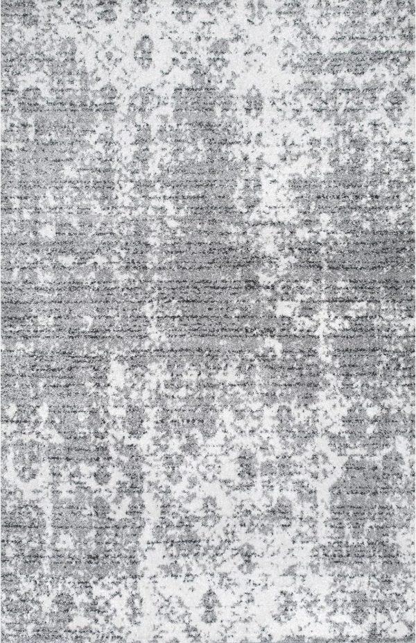 nuLOOM Deedra Modern Abstract Area Rug - 2x3 Accent Rug Modern/Contemporary Grey/Ivory Rugs for Living Room Bedroom Dining Room Entryway Kitchen - Image 3