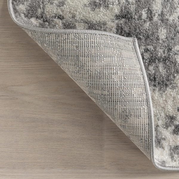 nuLOOM Deedra Modern Abstract Area Rug - 2x3 Accent Rug Modern/Contemporary Grey/Ivory Rugs for Living Room Bedroom Dining Room Entryway Kitchen - Image 8