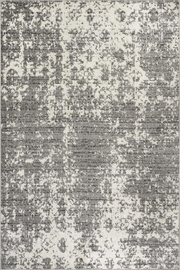 nuLOOM Deedra Modern Abstract Area Rug - 2x3 Accent Rug Modern/Contemporary Grey/Ivory Rugs for Living Room Bedroom Dining Room Entryway Kitchen - Image 9